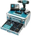 Makita Akku-Schlagbohrschrauber DHP453RFX2, max. 1300 U/min, 2 Akkus und Ladegerät